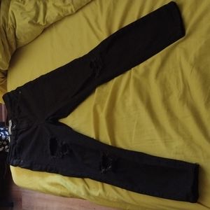 Jamie distressed black skinny jeans